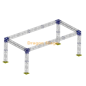 便携式矩形贸易展览桁架 9x5x5m